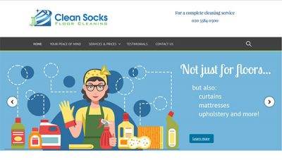 Clean Socks Floor Cleaning – Website Design