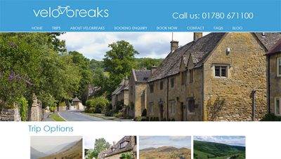 Velobreaks Cotswolds Cycling Holidays web design