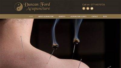 Web design for Duncan Ford Acupuncture