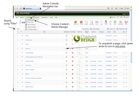 Edit an article in Joomla!