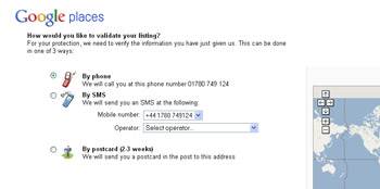 Verify Google Places