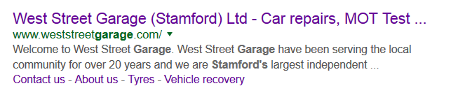 search result snippet