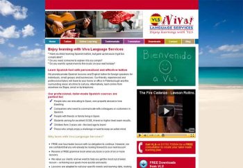 Viva Language Services website