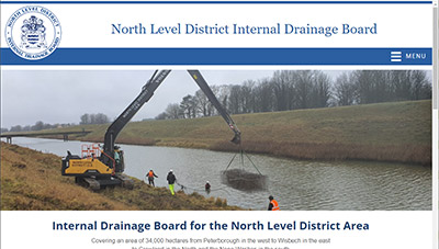 CMS Website Design – North Level Internal Drainage Board